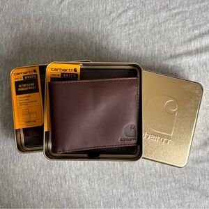 Carhartt Men's Dark Brown Leather Wallet
